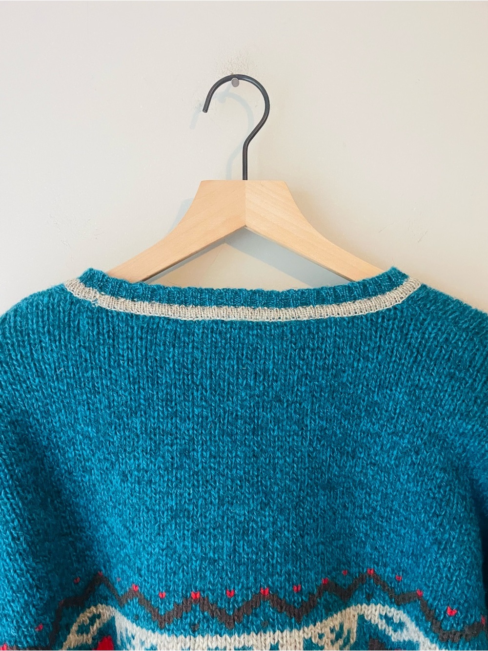 Chaps Ralph Lauren Shetland Wool RARE Fair Isle Sweater - Picture 5 of 5